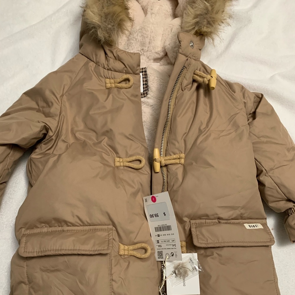 Zara coat new with tags .